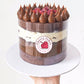 Strawberry Cream + Chocolate Mousse - Nacked Cake